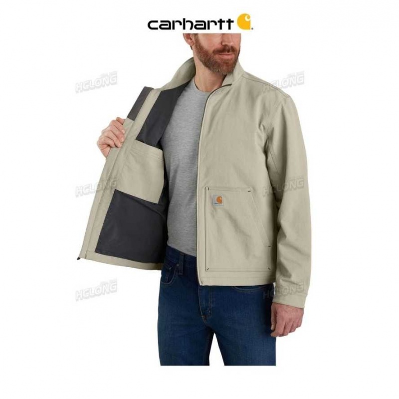 Carhartt Super Dux Relaxed Fit Lightweight Soft Shell Jacket Greige | IN0000208