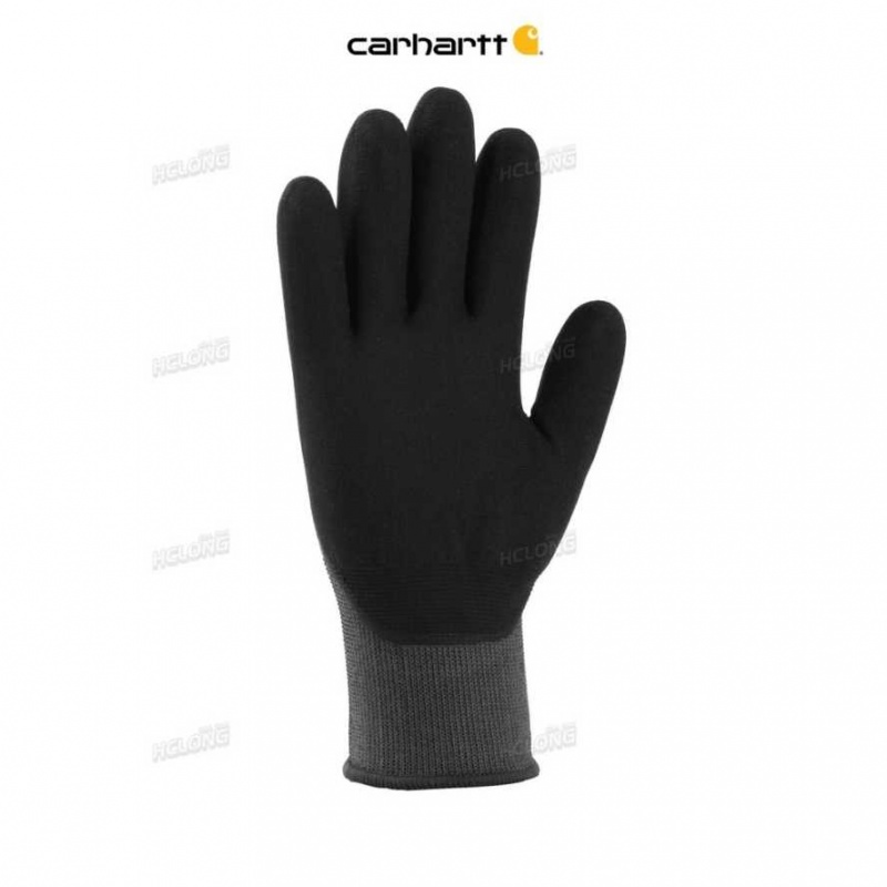 Carhartt Thermal Full-Coverage Nitrile Grip Glove Gray | IN0002501