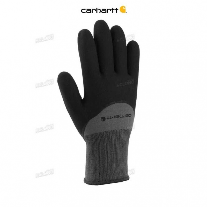 Carhartt Thermal Full-Coverage Nitrile Grip Glove Gray | IN0002501