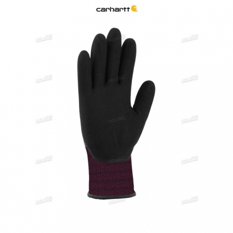 Carhartt Thermal Full-Coverage Nitrile Grip Glove DEEP WINE | IN0002571