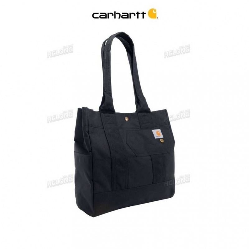 Carhartt Vertical Snap Tote Black | IN0002825