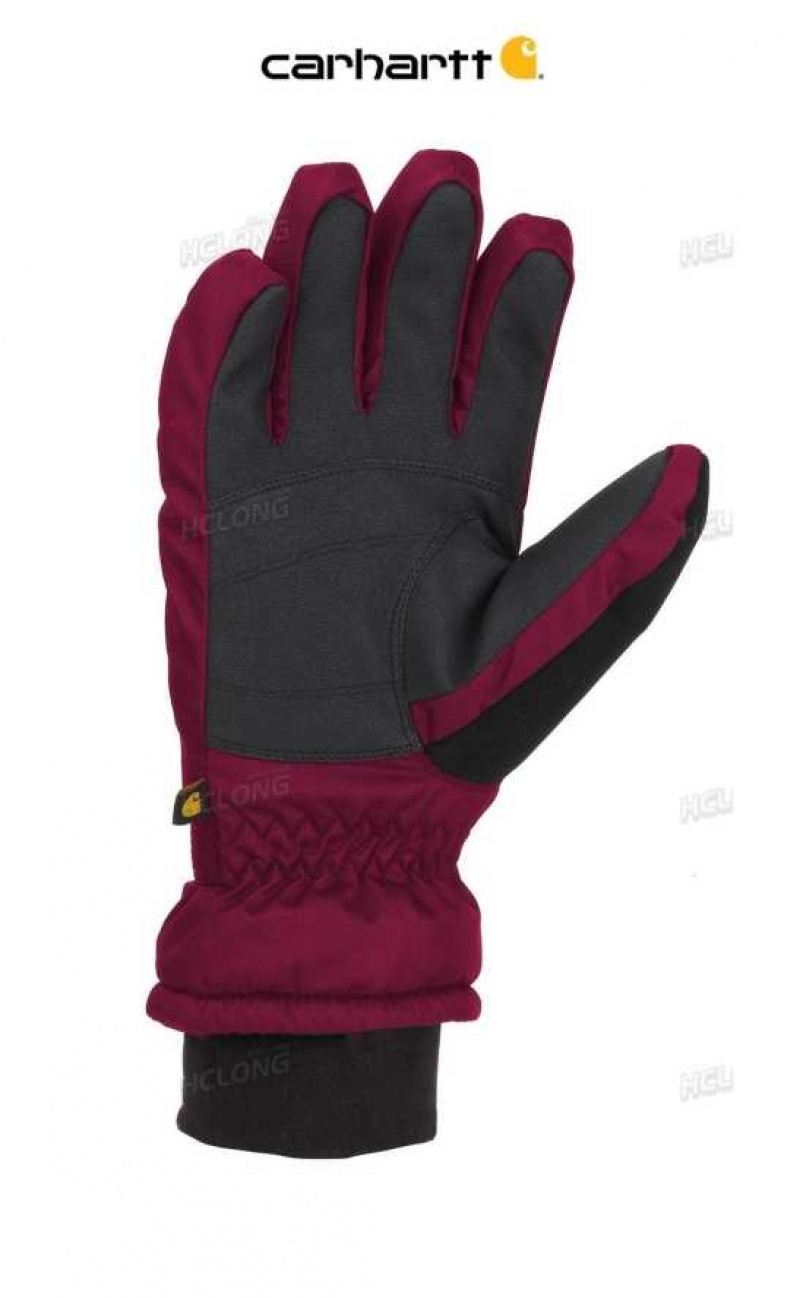 Carhartt Waterproof Insulated Glove Crab Apple | IN0002563