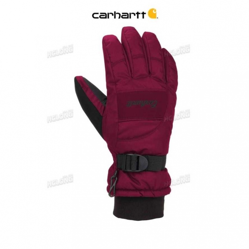 Carhartt Waterproof Insulated Glove Crab Apple | IN0002563