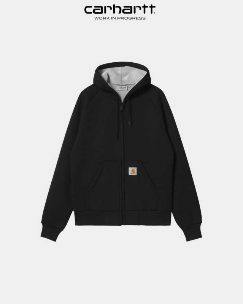 Carhartt Wip Car-Lux Hooded Jacket Black | IN0000014