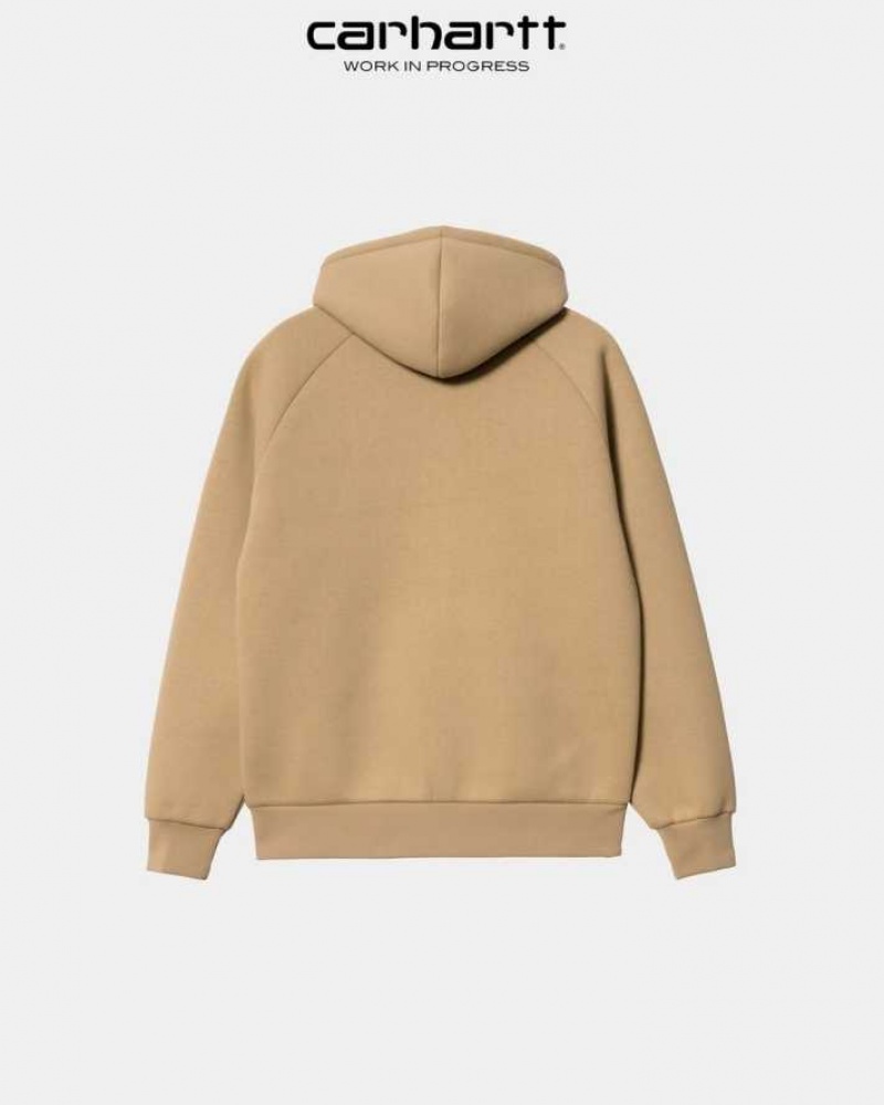 Carhartt Wip Car-Lux Hooded Jacket Dusty Hamilton Brown | IN0000013