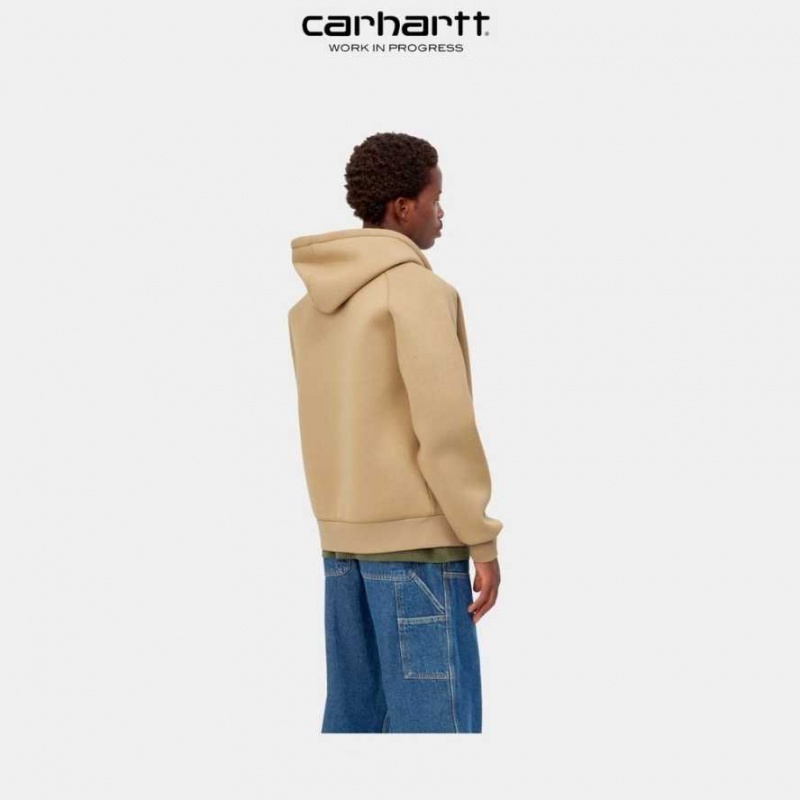 Carhartt Wip Car-Lux Hooded Jacket Dusty Hamilton Brown | IN0000013