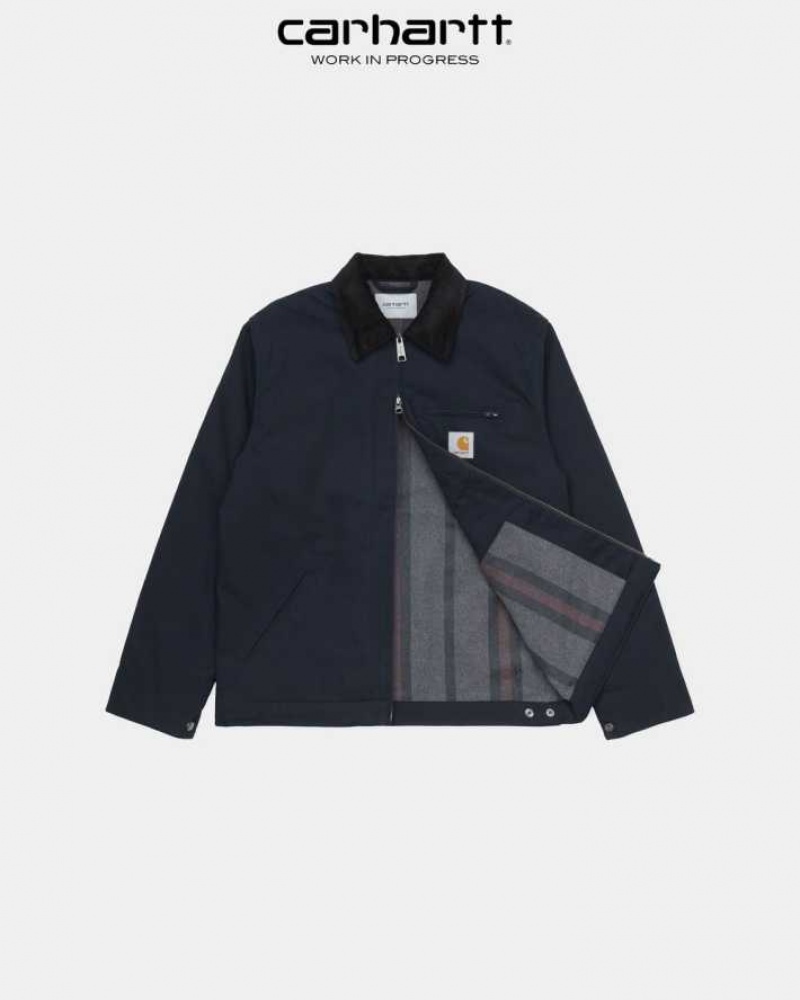 Carhartt Wip Detroit Jacket (Winter) Dark Navy / Black | IN0000023