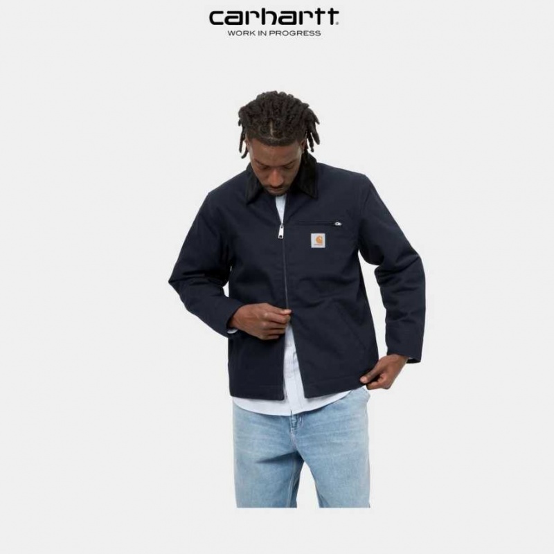 Carhartt Wip Detroit Jacket (Winter) Dark Navy / Black | IN0000023