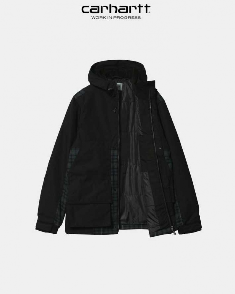 Carhartt Wip Highbury Check Jacket Black | IN0000033