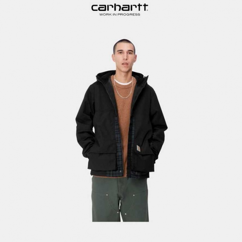 Carhartt Wip Highbury Check Jacket Black | IN0000033