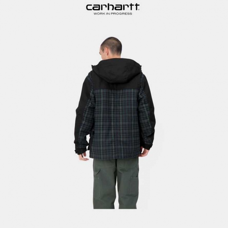 Carhartt Wip Highbury Check Jacket Black | IN0000033