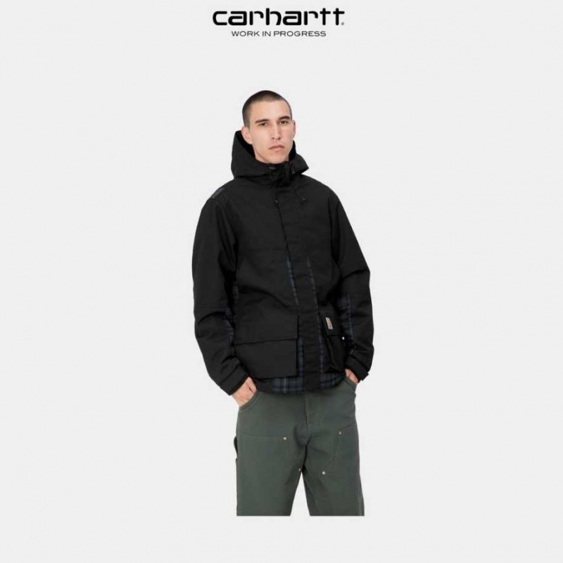 Carhartt Wip Highbury Check Jacket Black | IN0000033