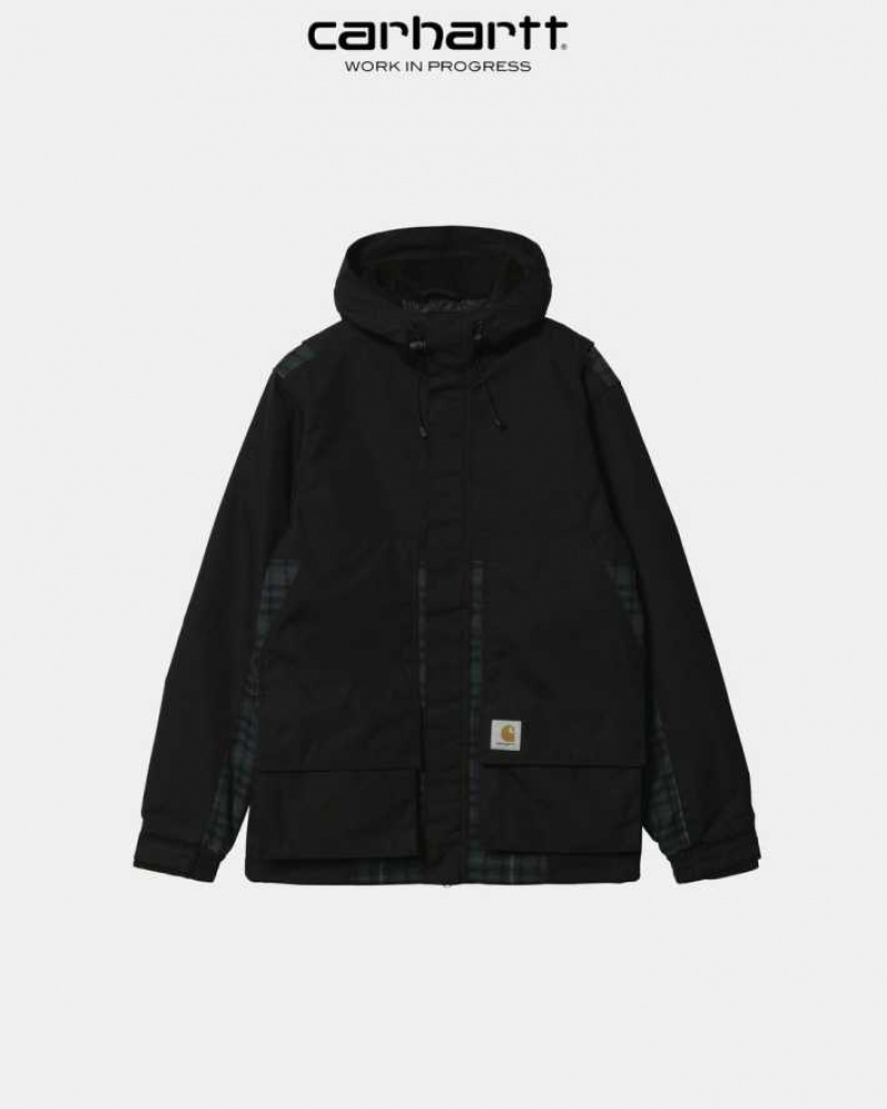 Carhartt Wip Highbury Check Jacket Black | IN0000033