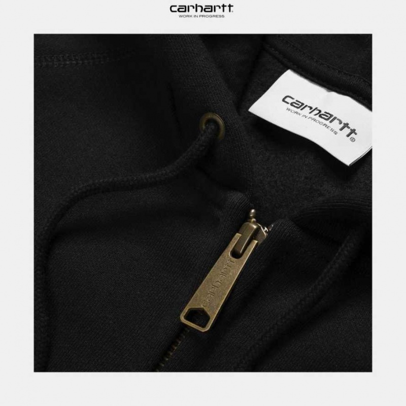 Carhartt Wip Hooded Chase Jacket Black | IN0000042