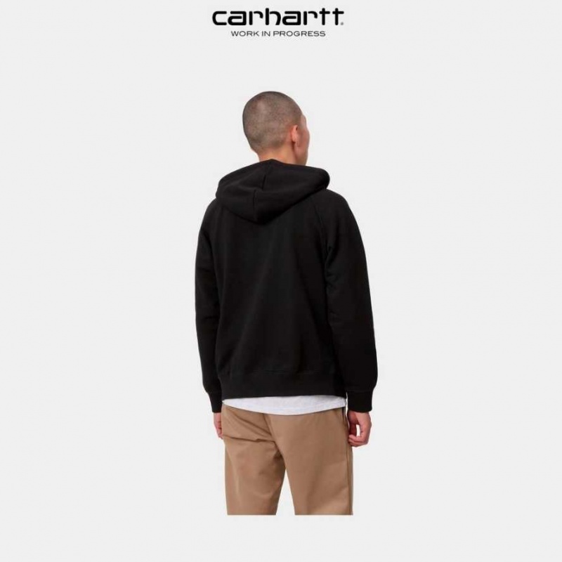 Carhartt Wip Hooded Chase Jacket Black | IN0000042