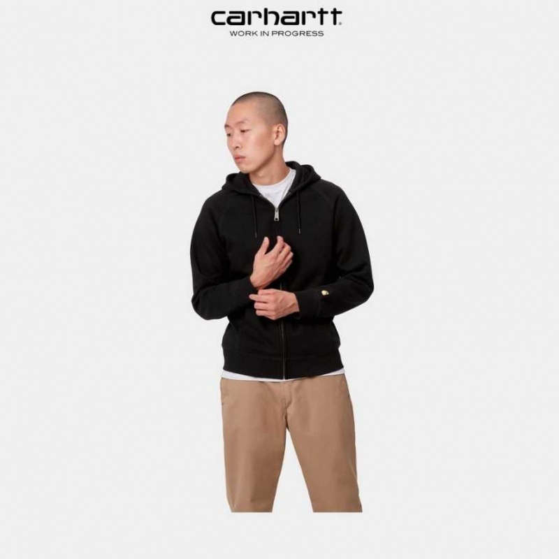 Carhartt Wip Hooded Chase Jacket Black | IN0000042