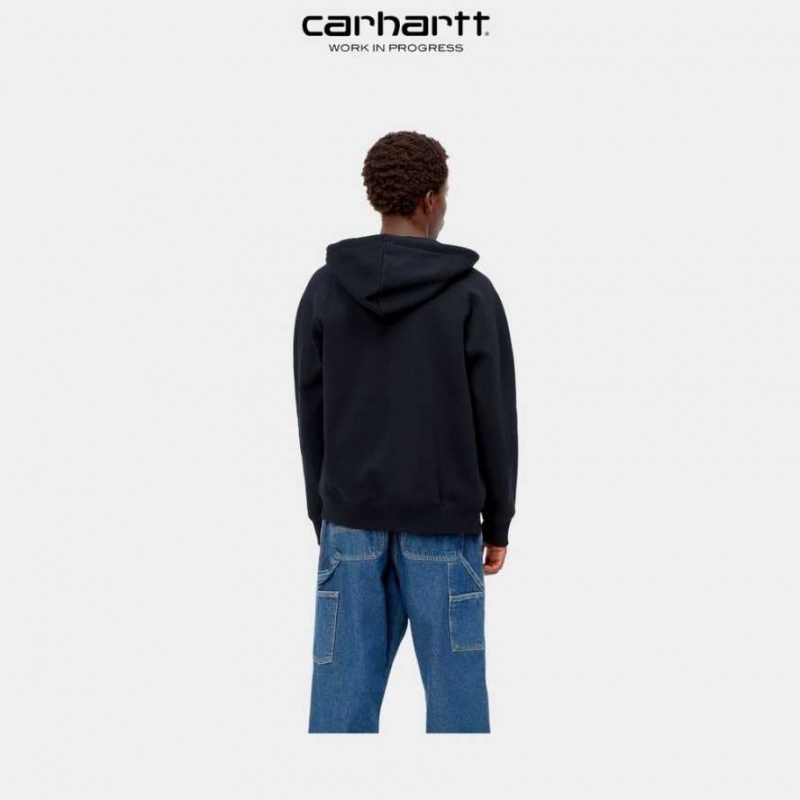 Carhartt Wip Hooded Chase Jacket Dark Navy | IN0000041