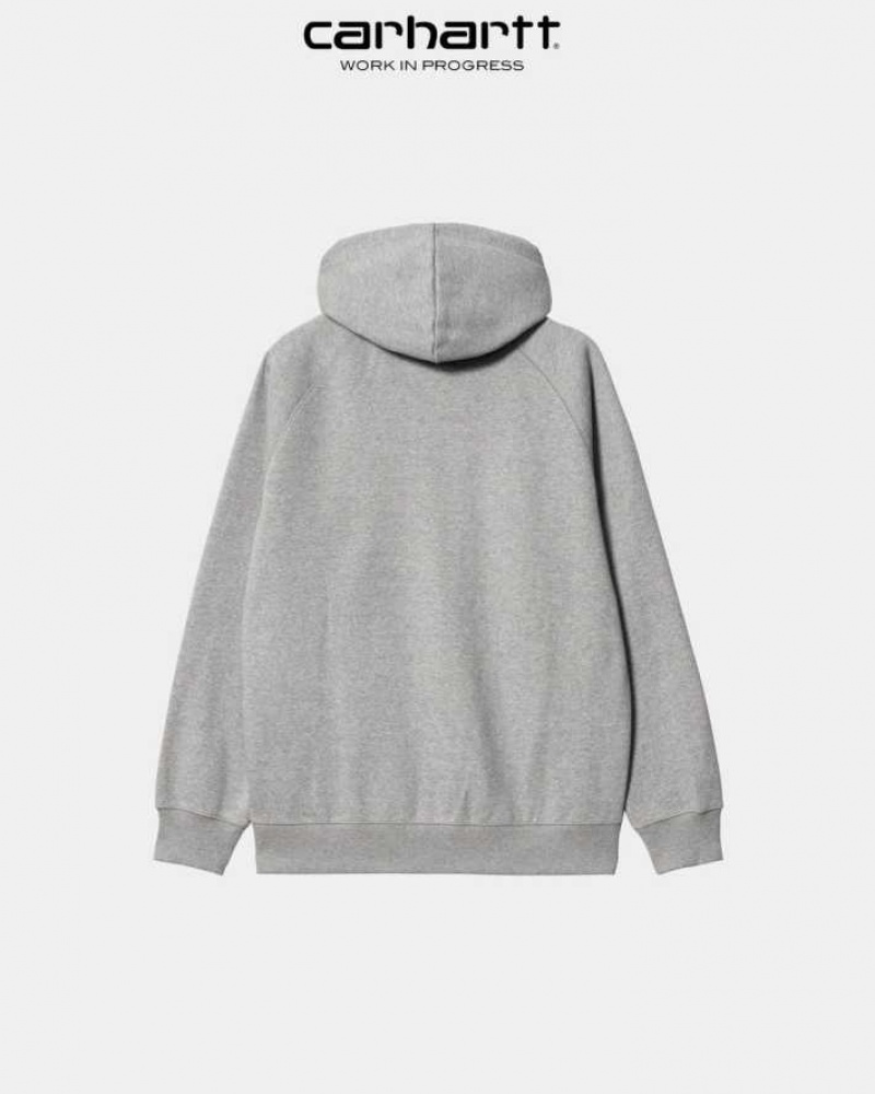 Carhartt Wip Hooded Chase Jacket Grey Heather | IN0000040