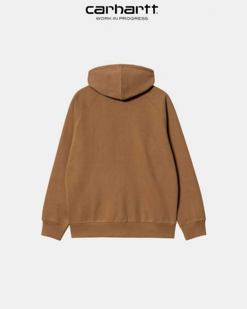 Carhartt Wip Hooded Chase Jacket Hamilton Brown | IN0000039