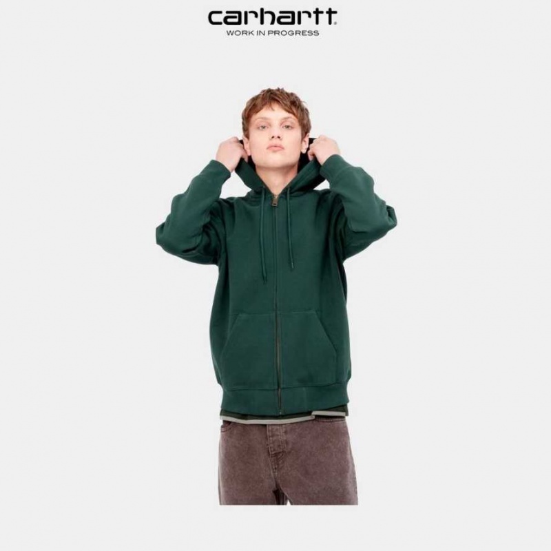 Carhartt Wip Hooded Chase Jacket Juniper | IN0000038