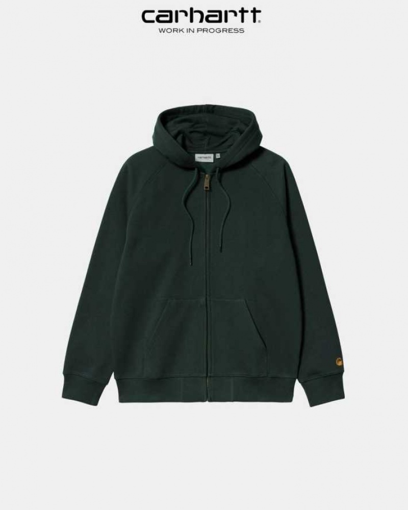 Carhartt Wip Hooded Chase Jacket Juniper | IN0000038