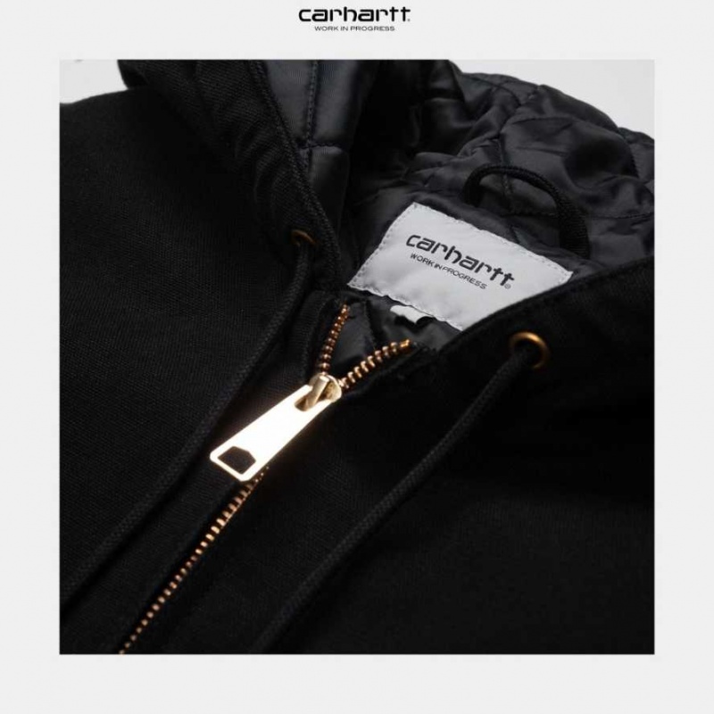 Carhartt Wip OG Active Jacket (Winter) Black (aged canvas) | IN0000081