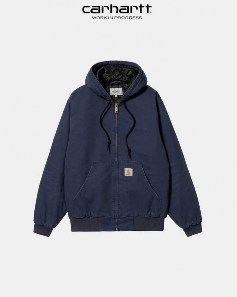 Carhartt Wip OG Active Jacket (Winter) Enzian (aged canvas) | IN0000084