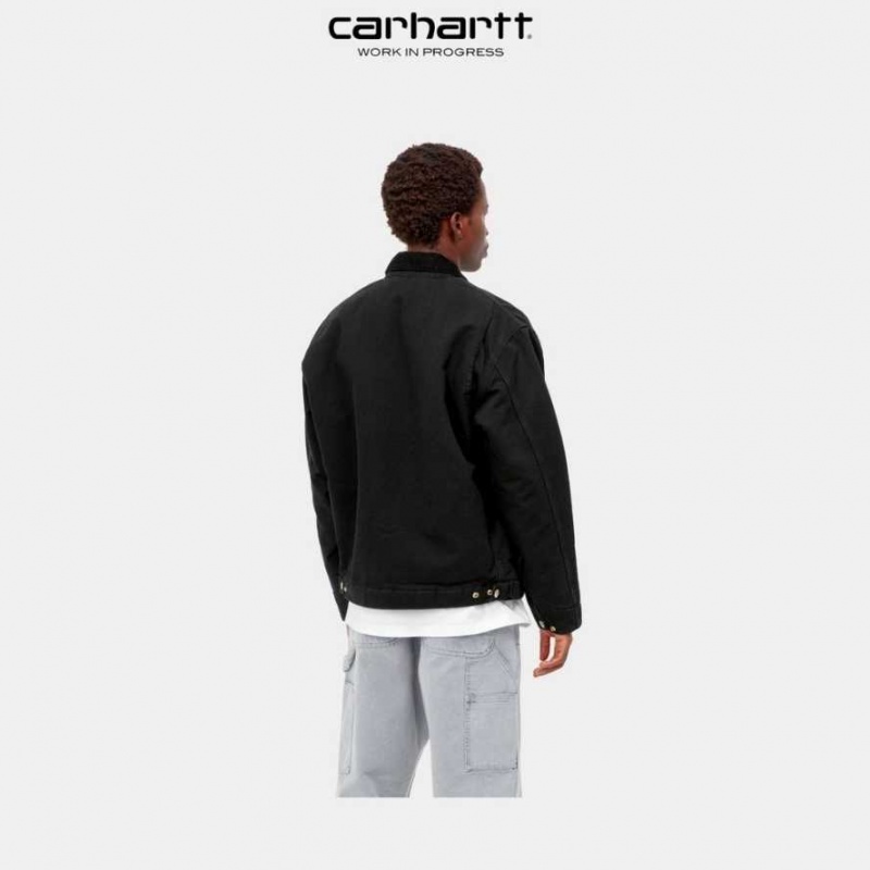 Carhartt Wip OG Detroit Jacket (Winter) Black (aged canvas) | IN0000085