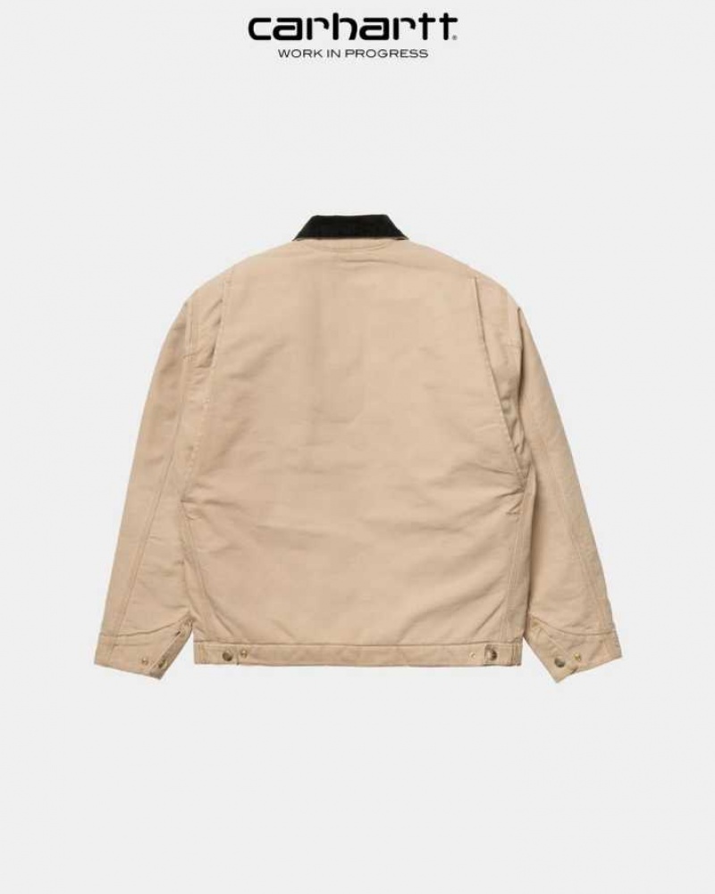 Carhartt Wip OG Detroit Jacket (Winter) Dusty Hamilton Brown (aged canvas) | IN0000087