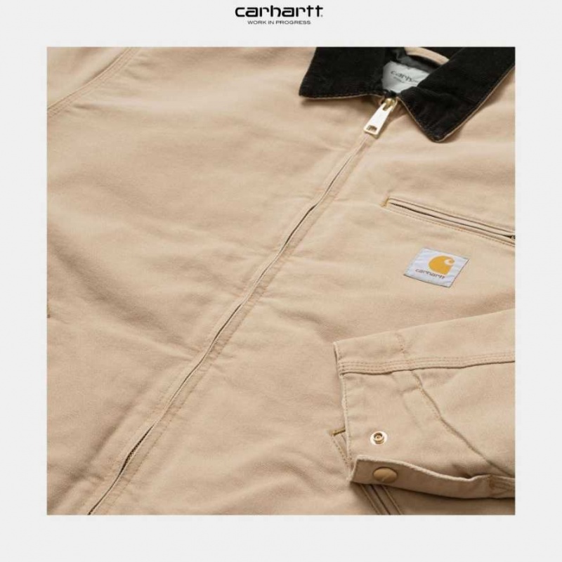 Carhartt Wip OG Detroit Jacket (Winter) Dusty Hamilton Brown (aged canvas) | IN0000087