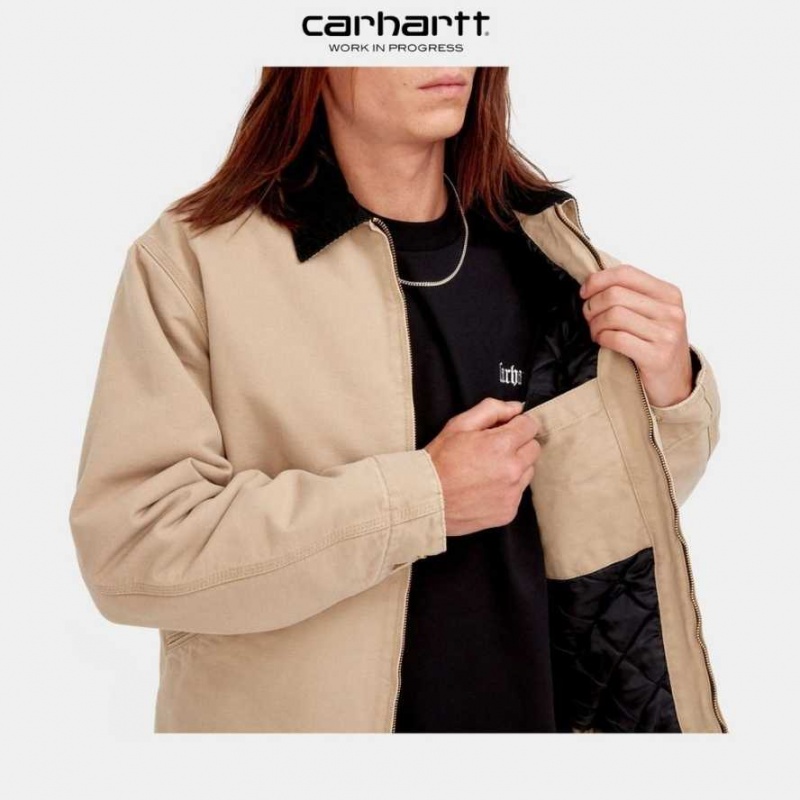 Carhartt Wip OG Detroit Jacket (Winter) Dusty Hamilton Brown (aged canvas) | IN0000087