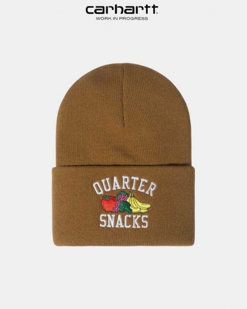 Carhartt Wip x Quartersnacks Watch Hat Hamilton Brown | IN0002576